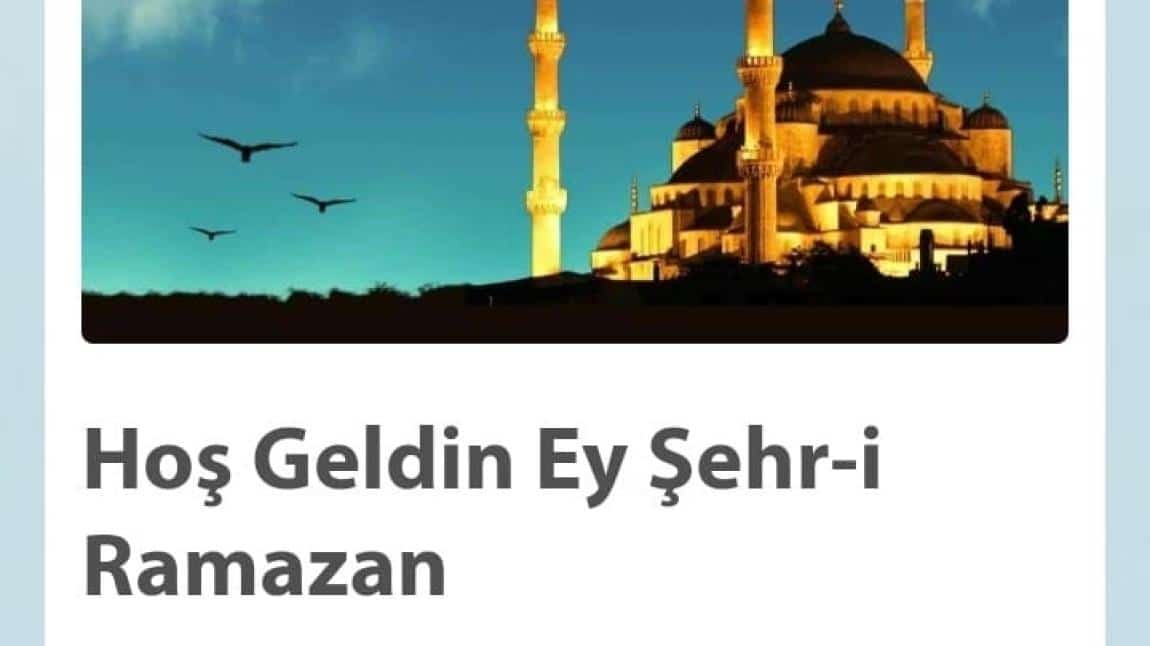 Ramazan Ayı Okul Panomuz
